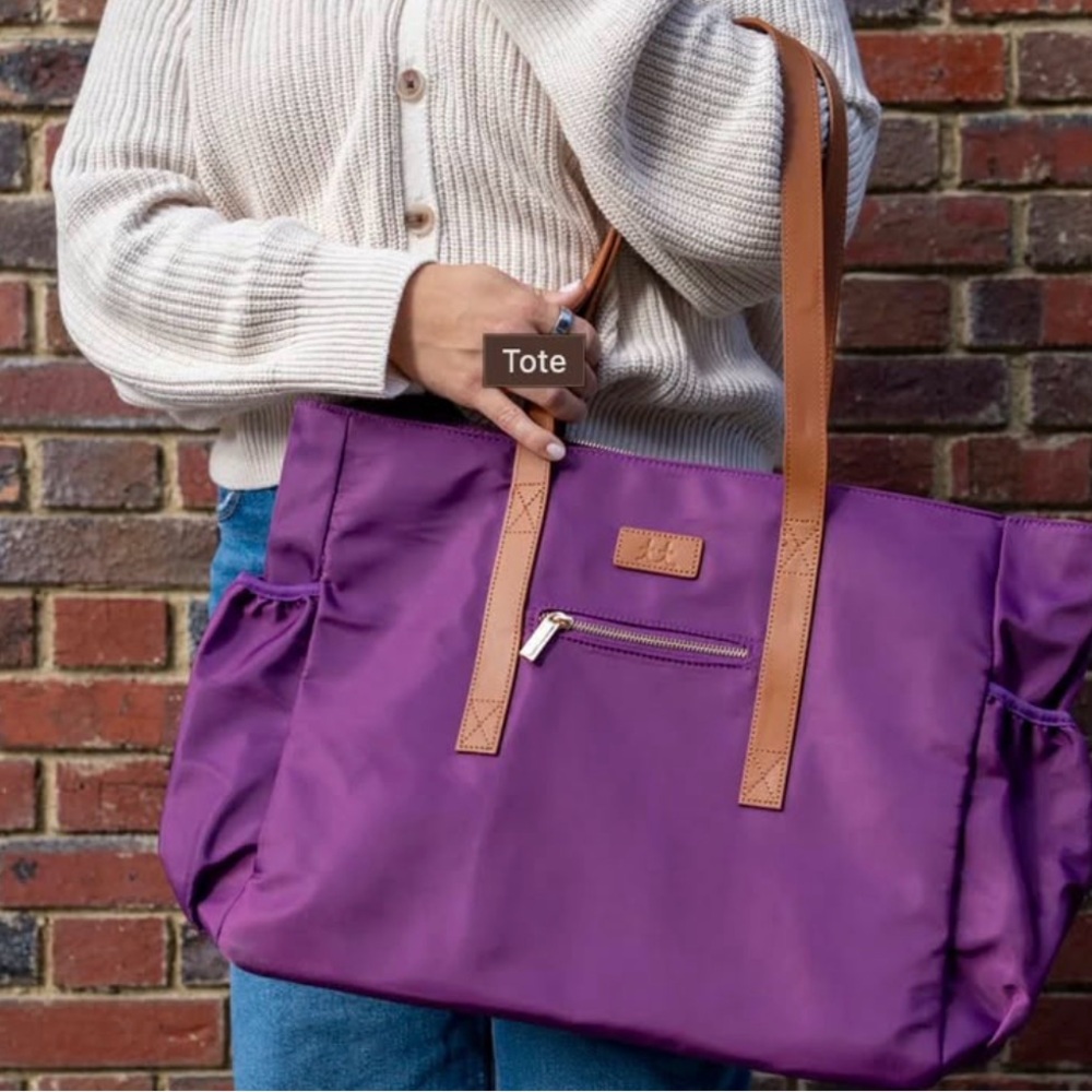 The Teacher Tote in Plum